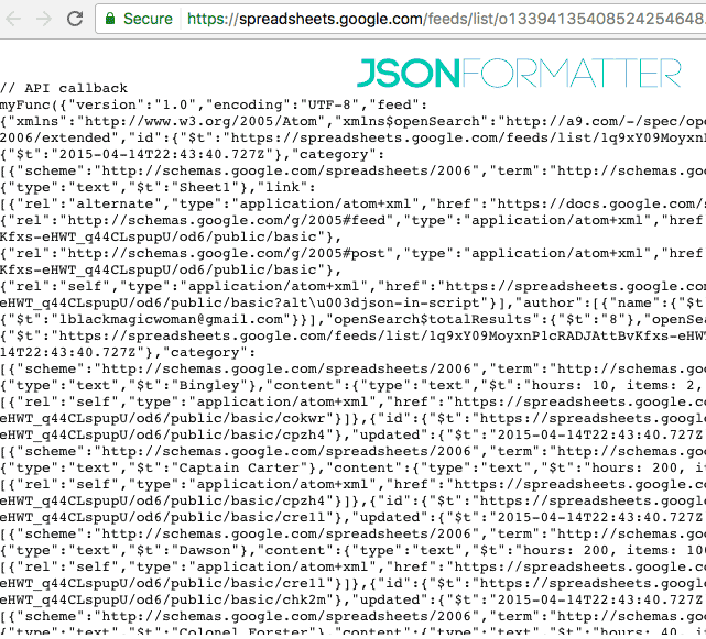 json formatter chrome extension